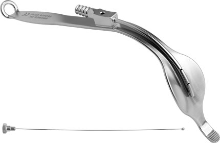 Askins Modified Cobra Retractor with Suction Tube