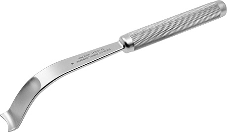 Mueller-type Femoral Neck Elevator with Blunt Teeth