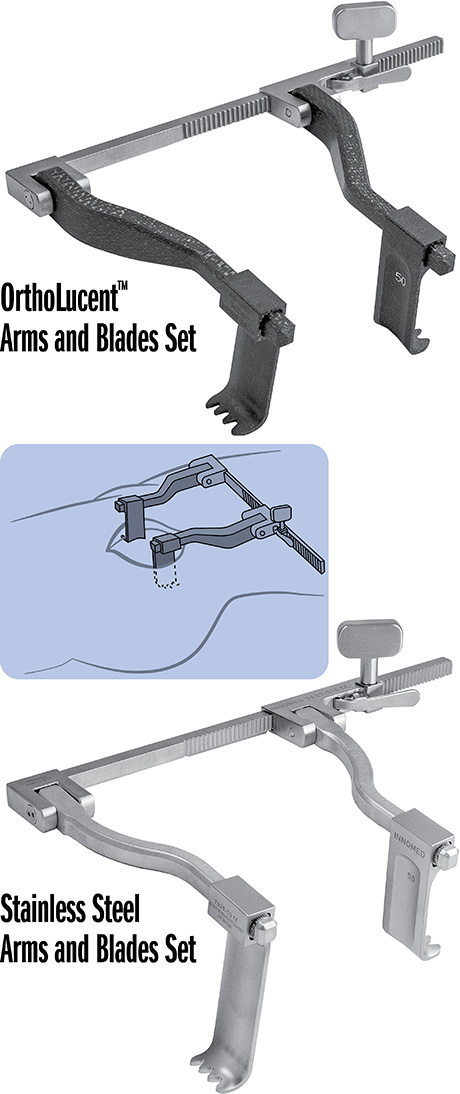 Stainless Steel Ratchet Frame with Arms and Blades Sets