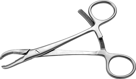 Small Bone Holding Forceps with Long Ratchet